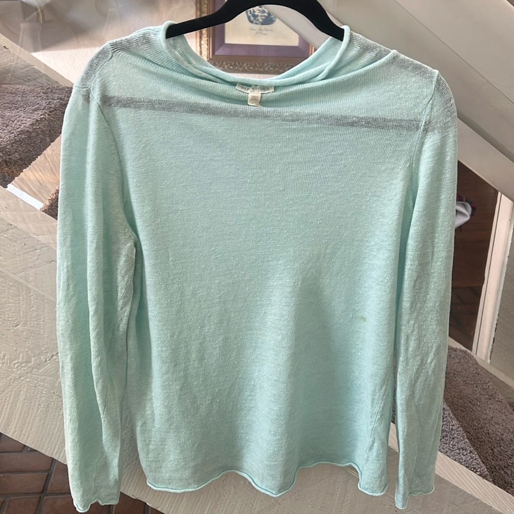 Eileen Fisher organic linen summer sweater PL